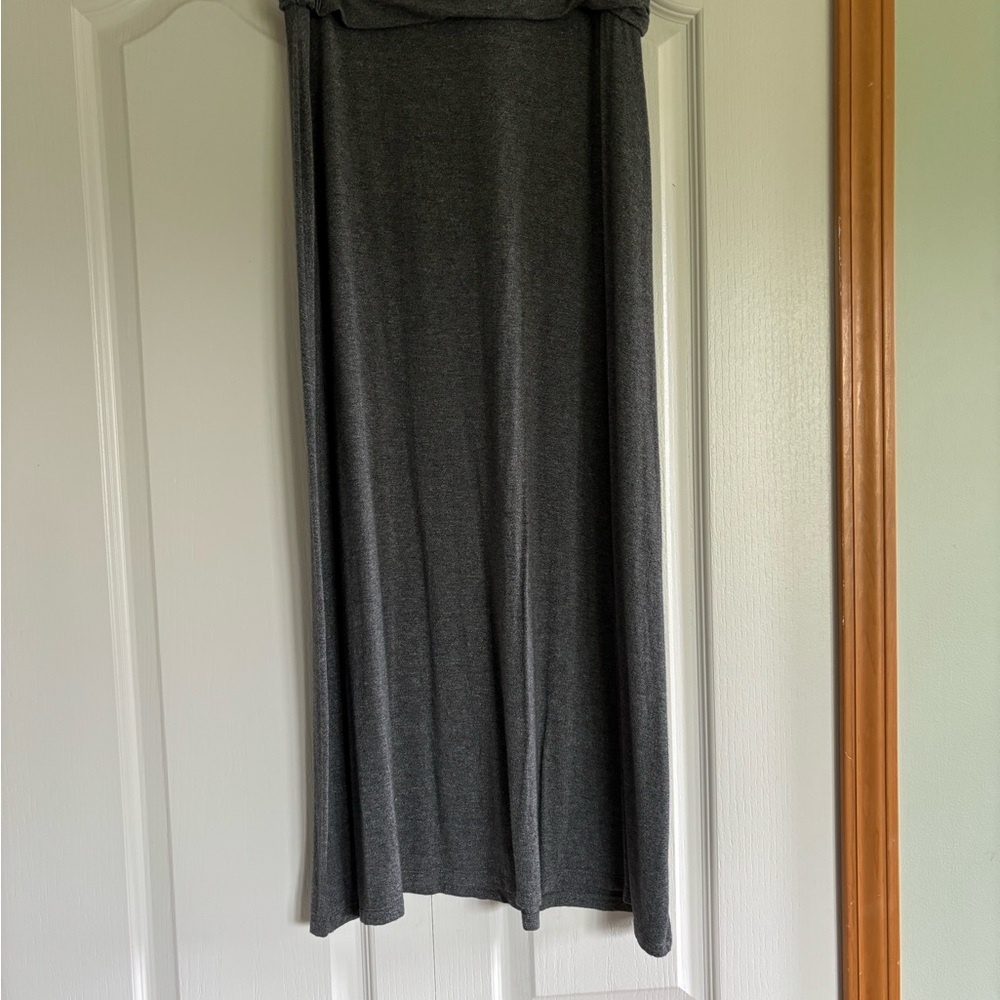 J. Crew Gray Midi Pencil Skirt for Work